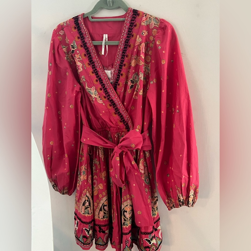 Never worn Anthropologie Raquel Embroidered Mini Dress - perfect condition